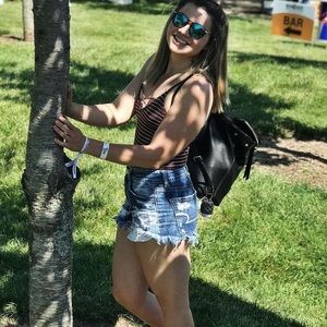 American Eagle Distressed Denim Hi-Rise Shorties